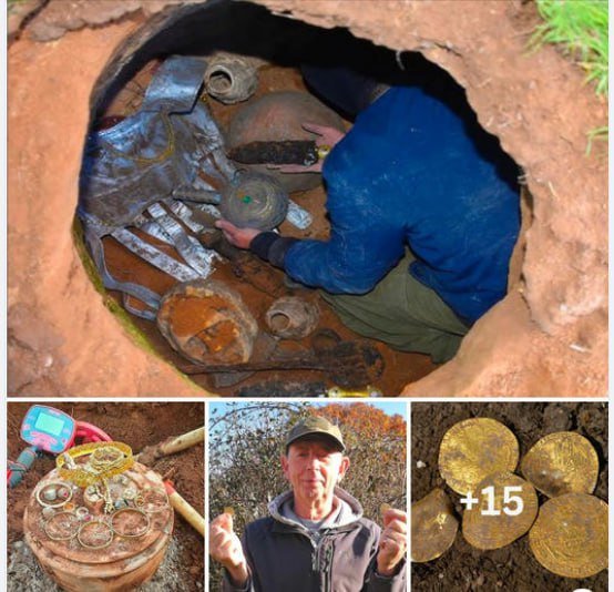 “Uncovering a Treasure Trove: Britain’s Ancient Gold Hoard from 150 BC Revealed by Fortunate Explorer”