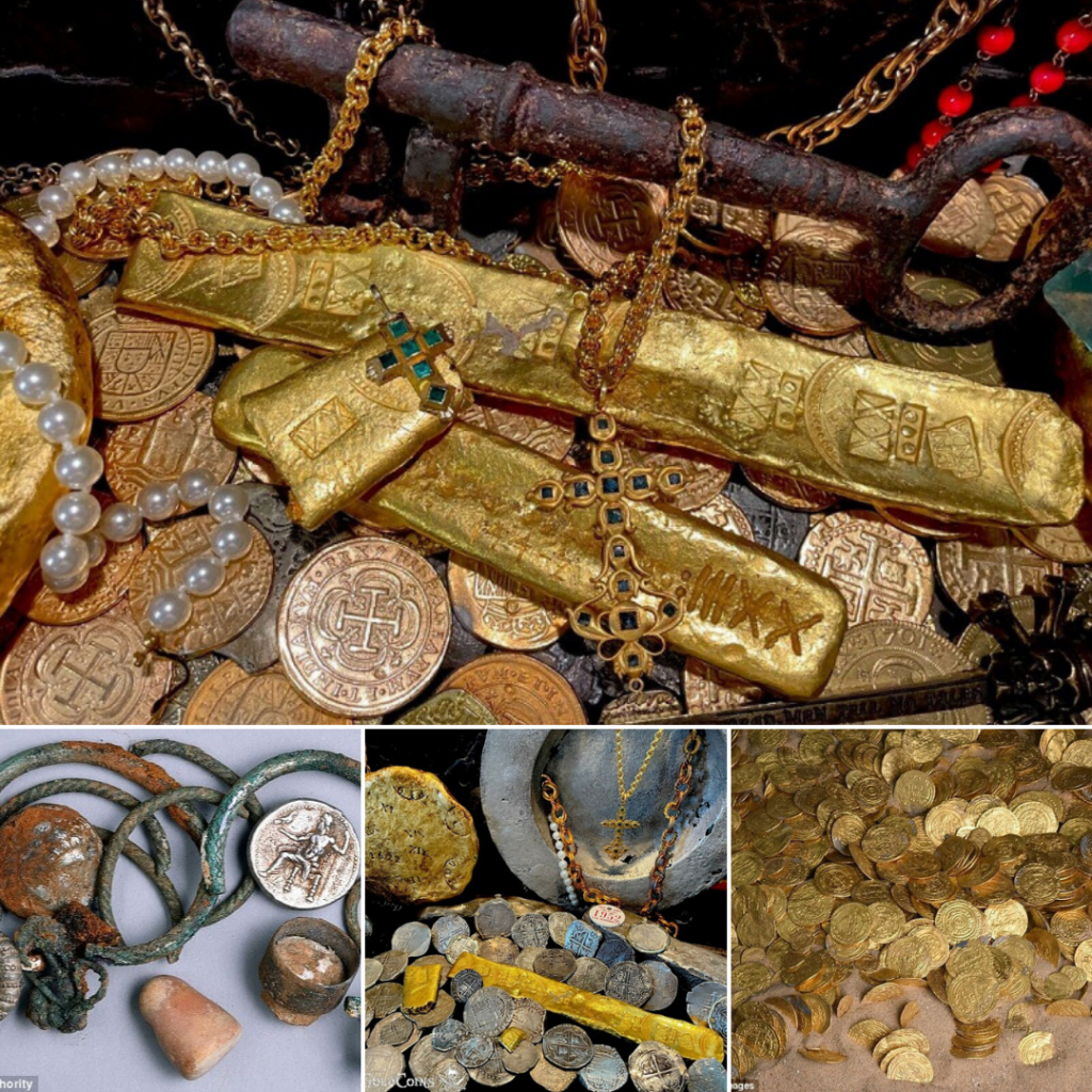 “Three Fortunate Divers Unearth Ancient Gold Treasures in Hidden Cave”