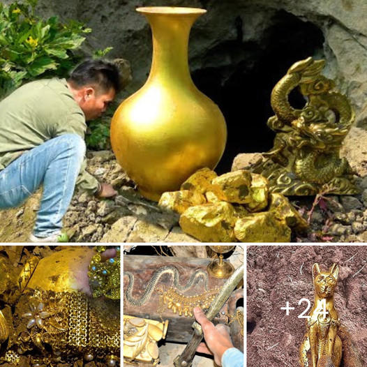 Unearthing Ancient Gold: A Contemporary Treasure Hunt reveals a 3,500-year-old Golden Vase burrowed beneath the Earth’s surface