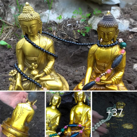 Unearthing a Marvel: Unprecedented Find of a Golden Buddha Statue from the Depths of India, Unveiling a Startling Revelation
